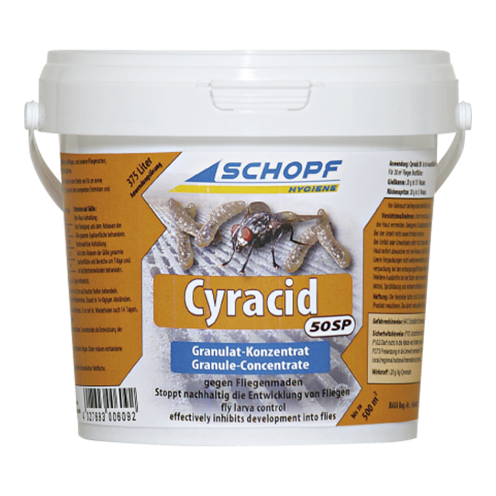 Gieß-und Streumittel gegen Fliegenmaden 1000 g Dose Schopf Cyracid 2.0 